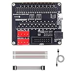 ⚡ Dual Power Input for Stable Power Delivery: Supports USB Type-C 5V/4A or DC-044 5V/8A power input; reliable 5V power management for HUB75 RGB LED panel driver board applications.