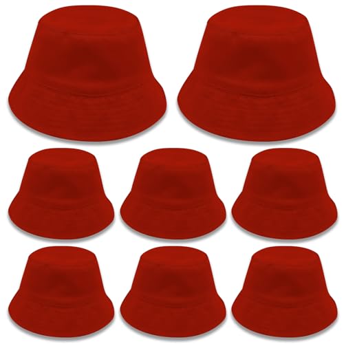 Image of Bucket Hats Bulk Solid Color DIY Blank Hat Bucket Hats for Men, Women and Adults