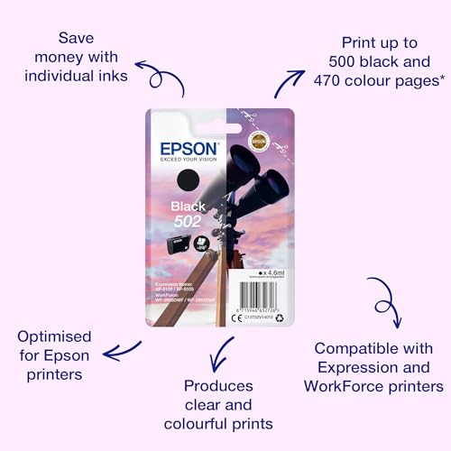 EPSON Cartouche dencre 502 Jumelles C13T02V14010 - vue 2