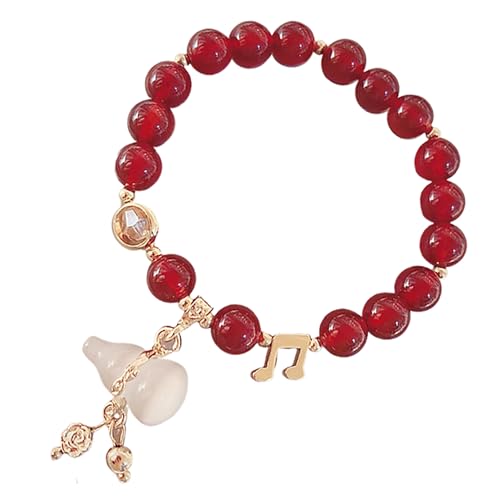 Amulette Wu Lou en agate rouge Feng Shui pour attirer la prospérité