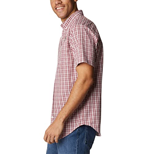 Camisa Rapid Rivers de cuadros vichy rojos de manga corta casual para verano de hombre S 3