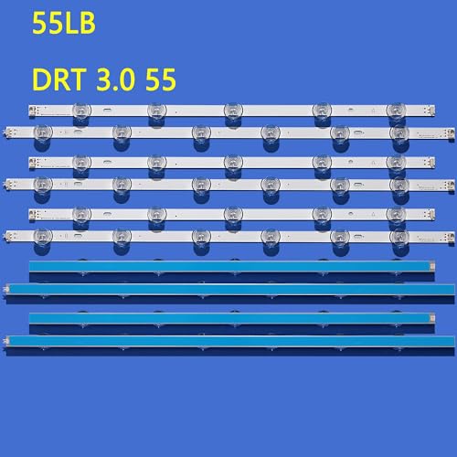 Tira de LED para iluminación trasera con base de aluminio para paneles LC550DUE-FGA3 6