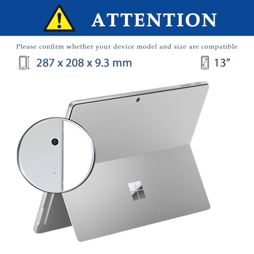 Housse en cuir Microsoft Surface Pro 9 finition grise haut de gamme