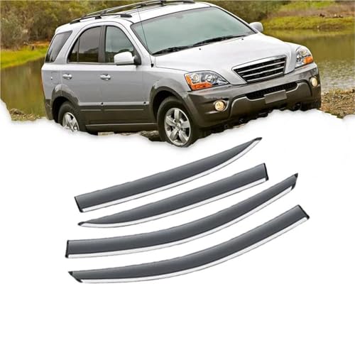 Déflecteurs de pluie pour Kia Sorento LX BL 2003-2009 | Visières de fenêtre latérale