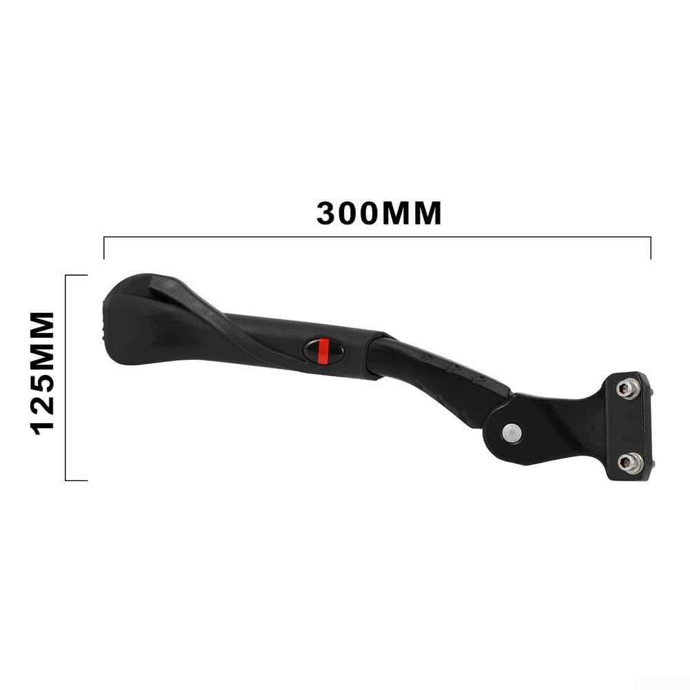 Cavalletto regolabile per bici elettrica Q20, cavalletto laterale in alluminio resistente con piede antiscivolo, gamma 230-300 mm