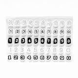 クリアスタンプ 数字 ナンバー シリコン 判子 手帳や手作りカードに [並行輸入品]