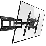 Bras articulé 100 cm pour liberté de positionnement – La distance réglable de 11,4 à 100 cm permet d’adapter précisément l’éloignement de l’écran selon la configuration de la pièce. Ce support mural tv orientable facilite l’orientation vers différentes zones de visionnage dans les espaces spacieux.