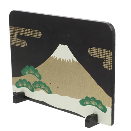 BESPORTBLE 日式ミニ屏風モデル 富士山デスクトップ装飾 和風ミニチュアスクリーン おもちゃ家具用インテリア 小型景観アクセサリー