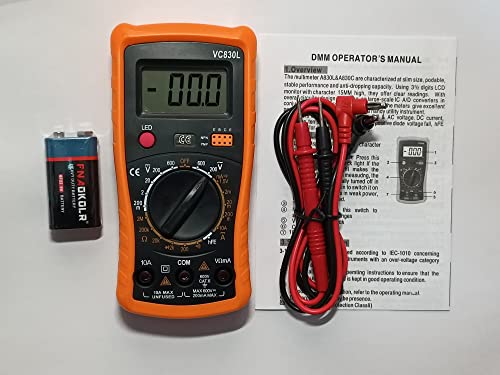 Soldering Iron Kit, Digital Multimeter Kit, Multi Tester, Voltage Tester, Measures AC/DC Voltage, Current, Resistance/Continuity/Diode/Triode. Electric Soldering Iron, Adjustable Temperature - Image 3