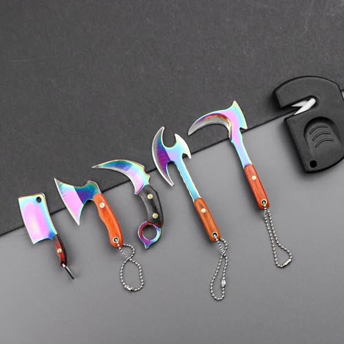 Ruksifg 5Pcs/Set Mini Knives Set with Sheath and Sharpener (Rainbow) by Ruksifg - Image 4