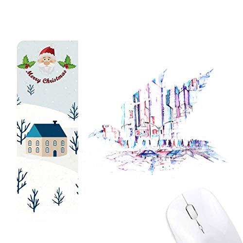 Tapis de souris aquarelle haut de gamme voitures gratte-ciel