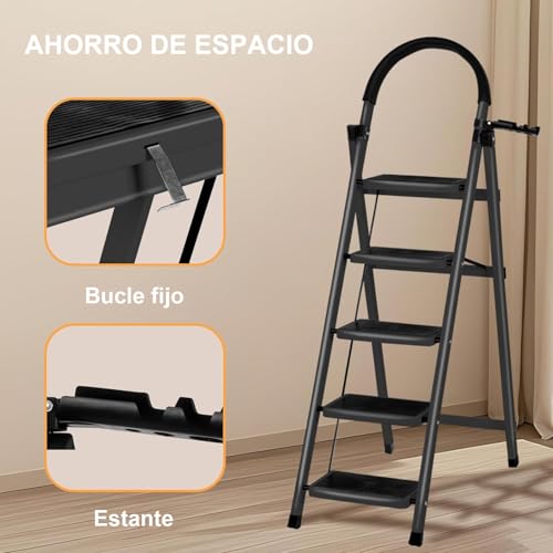 Escalera Truper de 5 peldaños 18 Imagen adicional