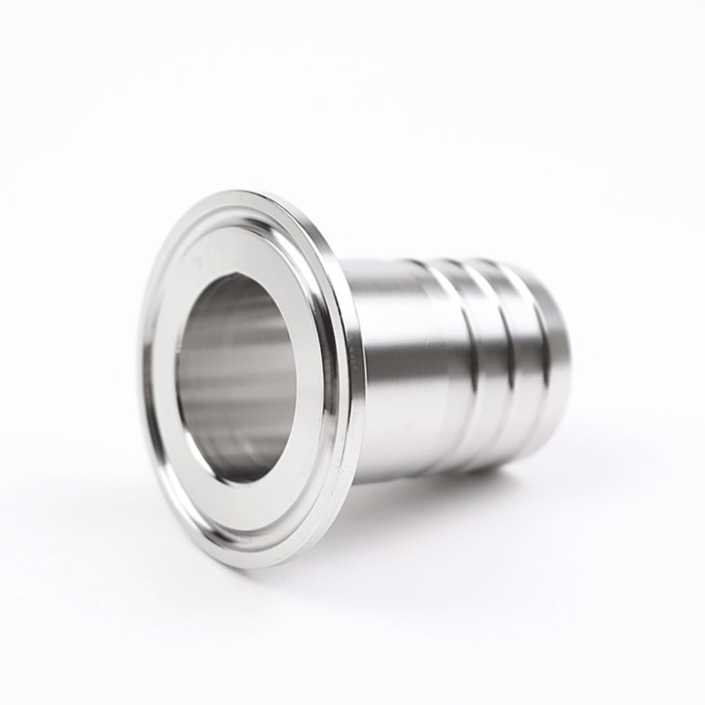 Refixamo One Color Pipe Clamps, 304 Stainless Steel Tri Clamp Hose Barb Ferrule 50.5Mm Od 6-38Mm(Od 32Mm)