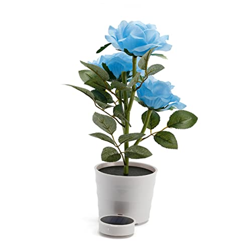 BESPORTBLE Solar Lights Outdoor Lighting Artificial Garden Lamps Night Light Dome Lanterns Pool Gold Lamp Rose Flowers LED Garden Lights LED Lights Pink Decorative Tulip Lamp Bulb