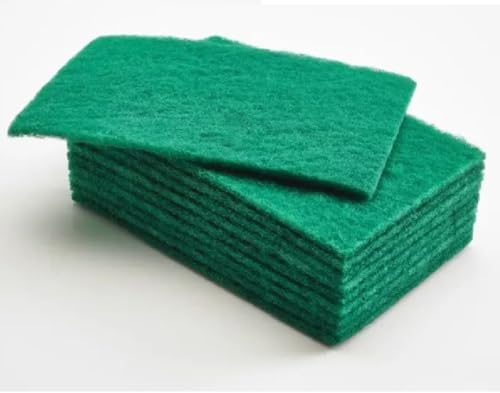 Scouring Pads, For Household Washing Up & Multipurpose Cleaning Sponges For Extreme Cleaning (10 Pcs Large Catering Scourers)