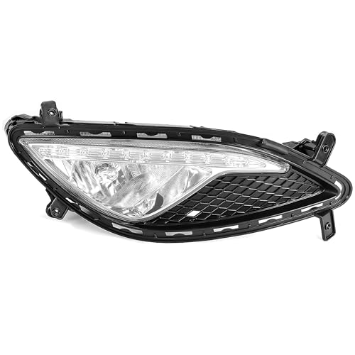 Kojem Right Fog Light Compatible with 2013-2017 Hyundai Genesis Coupe RH Fog Lamp w/Cover & Connector Replacement for 922022M500 865522M300