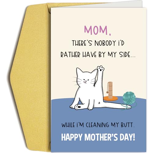 Funny Mother’s Day Card For Cat Mom