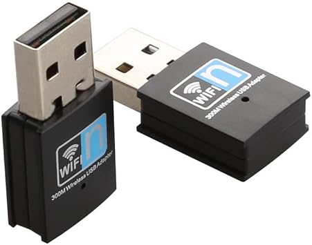 300Mbps USB WiFi Adapter, Wireless LAN Network Card Adapter Stick USB 2.0 Dongle for Desktop Laptop PC Windows 10 8 7 XP MAC OS (Plug-and-Play for Windows10)