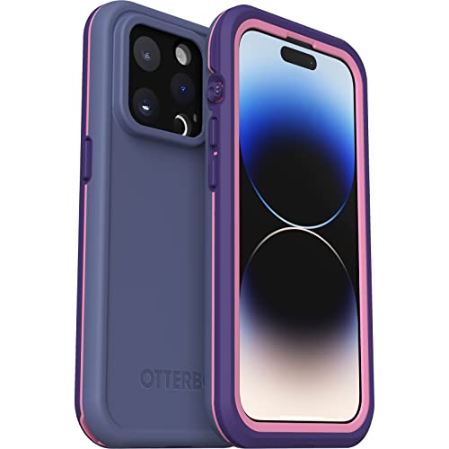 Cover per iPhone 14 PRO Fre per MagSafe Resistente a Acqua IP68 Shock Sottile con Protezione Schermo Integrata 5X vs Le Norme Anti Caduta Mil-Std 810G viola