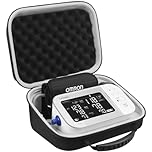 BOVKE Carrying Case Travel Bag Replacement for Omron 10 Series BP7450CAN BP7455CAN BP5450 BP5350 Platinum Blood Pressure Monitor Premium Upper Arm Cuff Digital Bluetooth Blood Pressure Machine, Black
