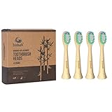 Bamboo Replacement Toothbrush Heads - 4 Count
