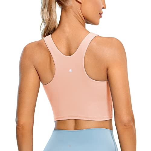 CRZ YOGA Women's High Neck Longline Sports Bra #TOP17