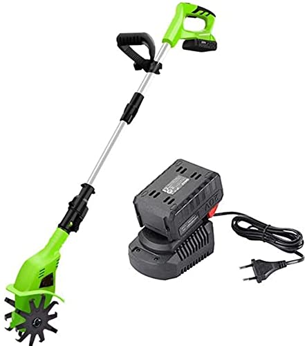 Rototiller inalámbrico con mango ajustable eléctrico portátil para huerto 2