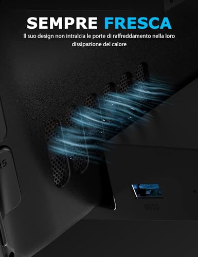 Docking Station Compatibile con Steam Deck | ROG Ally, 6-in-1 Steam Deck Dock con HDMI 4K@60Hz, Ricarica Rapida USB C 95W PD 3.2 Gen 1, Triplo Hub USB 3.2 Gen 1 (DS-SD6P) - Hdd - Immagine 5
