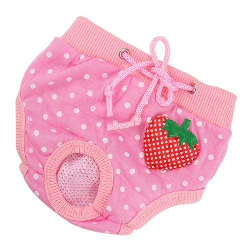 Yardwe Cotton Dog Diapers for Female Pets Comfortable Sanitary Pants for Dogs and Cats S Random Style Reusable Pet Safety Pants to Prevent Stains and Damage