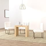 IDMarket - Table Console Extensible Orlando 6 Personnes 140 cm Bois façon hêtre