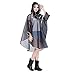 FakeFace Damen Transparent Regenponcho Regenumhang Motorad Regenmantel Regenjacke aus Eva wasserdichte Trenchcoat Parka Regenkleidung Raincoat Regencape