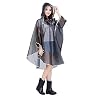 LY Veste Imperméable Cape Adulte Epaissi Poncho de Pluie Femme Veste Imperméable à Capuche EVA Protection Bâche Vêtement Etanche Coupe-Vent Léger pour Moto Cyclisme Randonné Voyage Camping