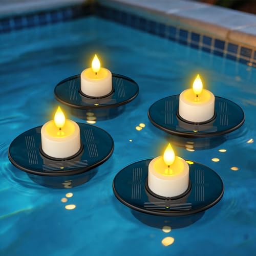 PChero ���z���[�d�� �L�����h�����C�g �ȃG�l �\�[���[�L�����h�� led �낤���� 4�Z�b�g �Z���T�[���C�g �h��IP68 �~���� �����C �����C�g �\�[���[�t���[�e�B���O�v�[�����C�g ���z���p�l�� ������ ���z�� �����^�� �� �\�[���[ �čՂ�