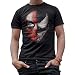 Venom Spidey Faces Spiderman Avengers Villain Comic Book Men's Graphic T-Shirt (Black, X-Large)