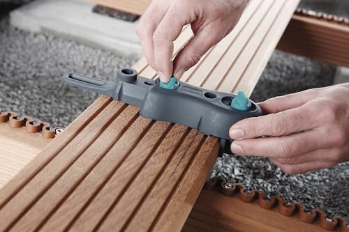 wolfcraft Terrassenbohr-Set 6960000 I Für gleichmäßige Verschraubung von Terrassendielen