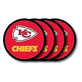 NFL Kansas City Chiefs Vinyl Coaster Set (Pack of 4)