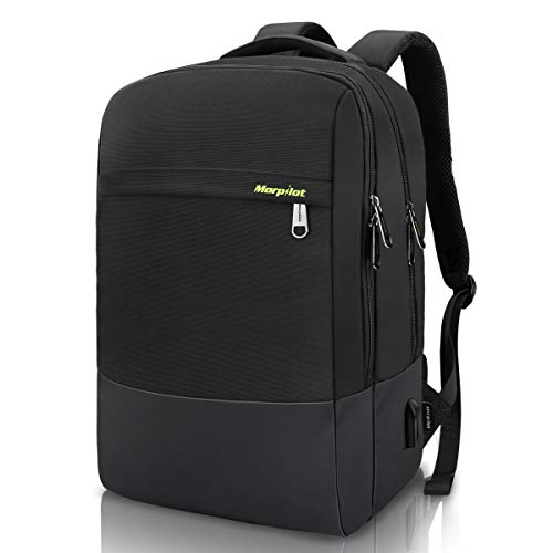 Keenstone Laptop Backpack for 15.6 Inch Lightweight Business Backpack Anti-Theft Business Travel Work Computer Rucksack with USB Charging Port for Laptop/Notebook/Computer，for Men Women (Black)