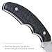CRKT Burrower Everyday Carry Fixed Blade Knife with Sheath: D2 Steel Plain Edge Blade, Black & Gray Micarta Handle, 3610