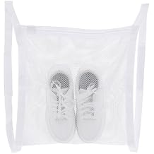 Mesh Laundry Bag with Strap and Zipper - Sneaker Dryer Bag, 16.3 x 15.9 Inch
