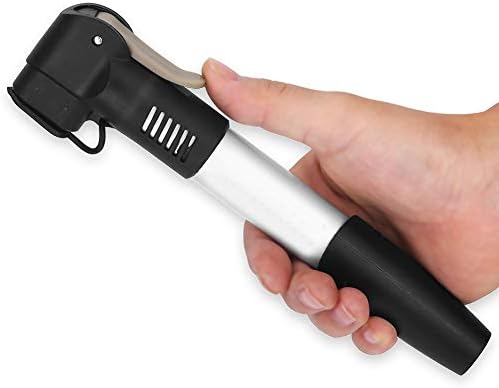 Beaxutcizh Mini Bike Pump Portable Aluminum Alloy Frame Pump, Bicycle Cycling Tyre Air Pump Inflator, Hand Bike Floor Pump，Compact Frame Pump for Cycling