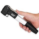 Beaxutcizh Mini Bike Pump Portable Aluminum Alloy Frame Pump, Bicycle Cycling Tyre Air Pump Inflator