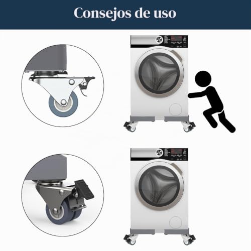 Soporte regulable de 45cm-65cm para electrodomésticos gris DEWEL 4