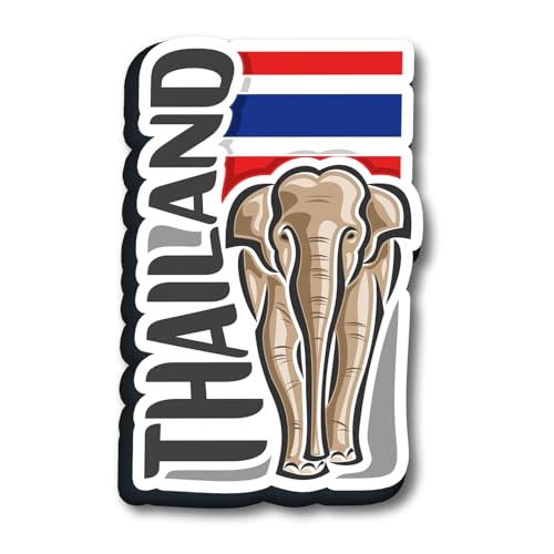 Imán de Nevera Artesanal de Madera de Tailandia miniatura 1