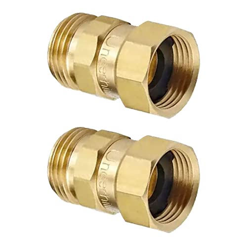 Underhill Garden Hose Nozzle Remover Twist-Ease Kink Eliminator For Kinks, Twist, Tangles, And Cramping W/Built-In Swivel, 3/4" Attachment (2 Pack) #TOP9