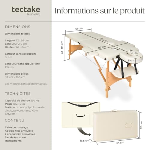 Table de Massage 2 Zones Pliante – Image 3