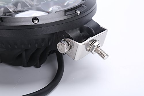 Cowone 7 Inch 105W Brightness Led Light Bar, Round Spot Light Pods Off Road Driving Lights Fog Bumper Roof Light Compatible With Jeep Offroader Truck Car Atv Suv Construction Camping Hunters #TOP4