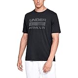 Under Armour UA Team Issue Wordmark, Camiseta Hombre, Black/Rhino Gray, M