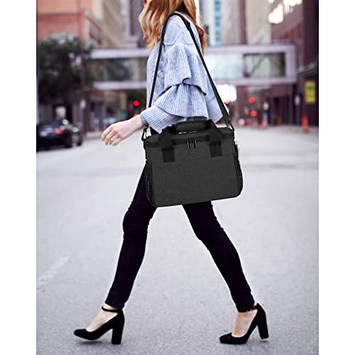 image for Trunab Reusable 6 Cups Drink Carrier for Delivery Insulated Drink Cadd