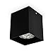 Produktbild B.K.Licht I Aufbauspot I GU10 Fassung I 80x80x95mm I Metall I Schwarz I Aufbaustrahler I Aufputzleuchte I Deckenleuchte I Spot