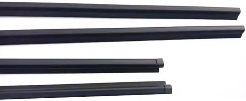 カーウィンドウモールディングトリム 4PCS 車の外側ドア窓ゴムウェザーストリップ に適合する スズキ に適合する SX4 2007